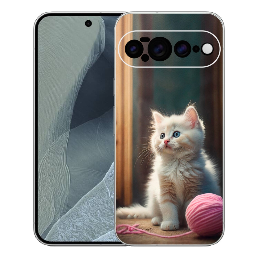 mmCase gél tok a Google Pixel 11 Pro XL-hez – fehér cica 2