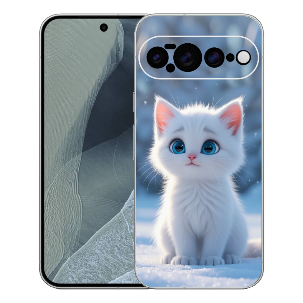 mmCase gél tok a Google Pixel 11 Pro XL-hez – fehér cica 3
