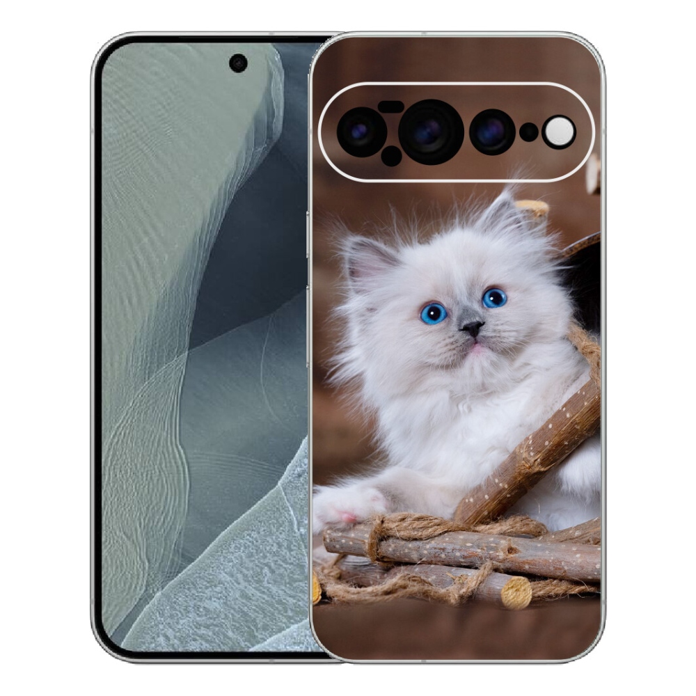 mmCase gél tok a Google Pixel 11 Pro XL-hez – fehér cica