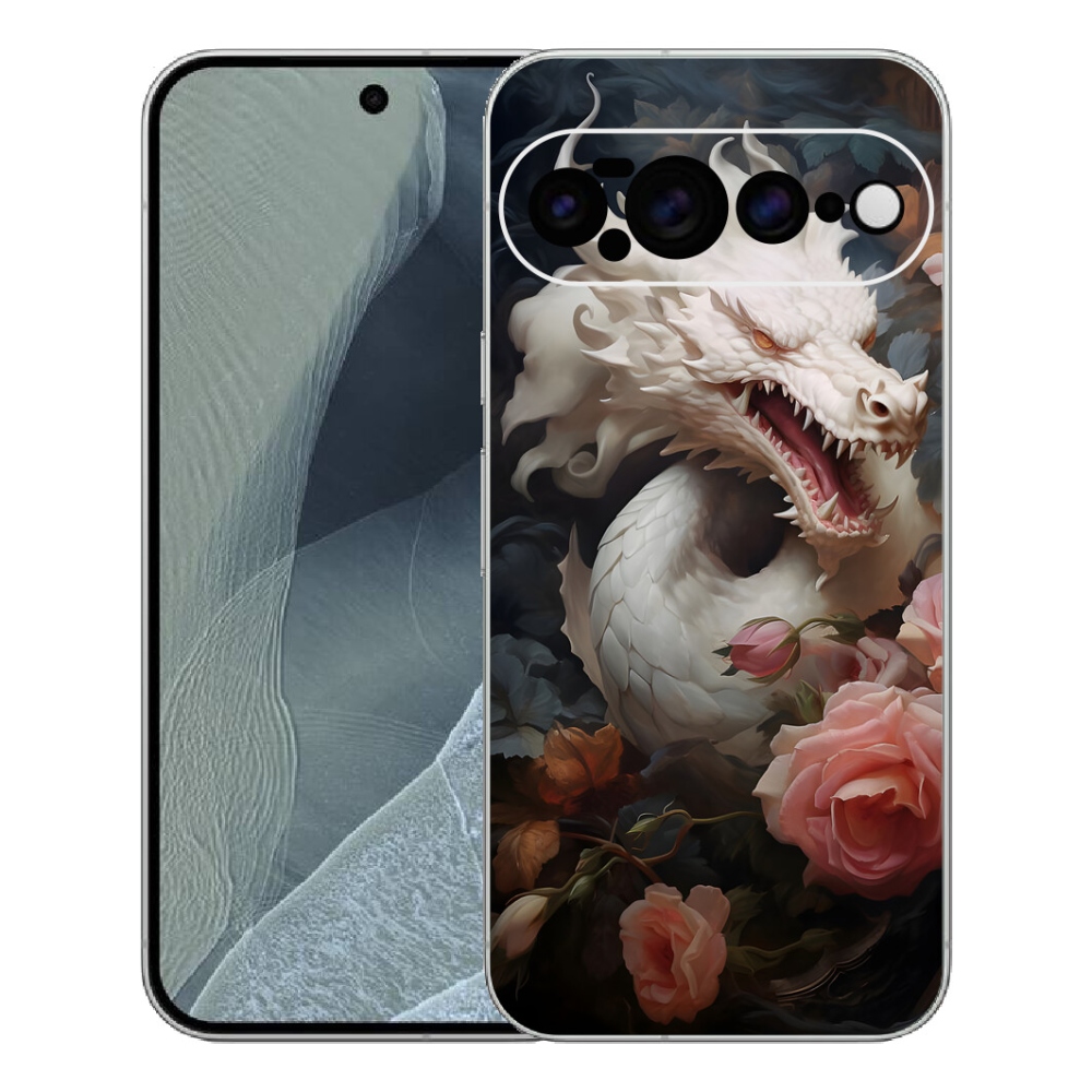 mmCase gél tok a Google Pixel 11 Pro XL-hez – fehér sárkány