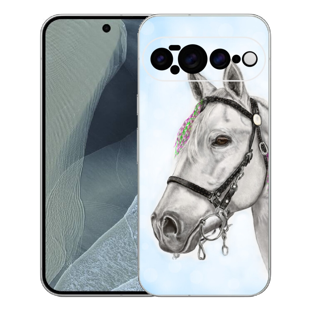 mmCase gél tok a Google Pixel 11 Pro XL-hez – fehér ló 1