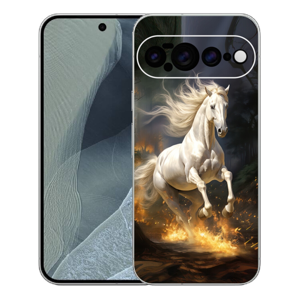 mmCase gél tok a Google Pixel 11 Pro XL-hez – fehér ló 2