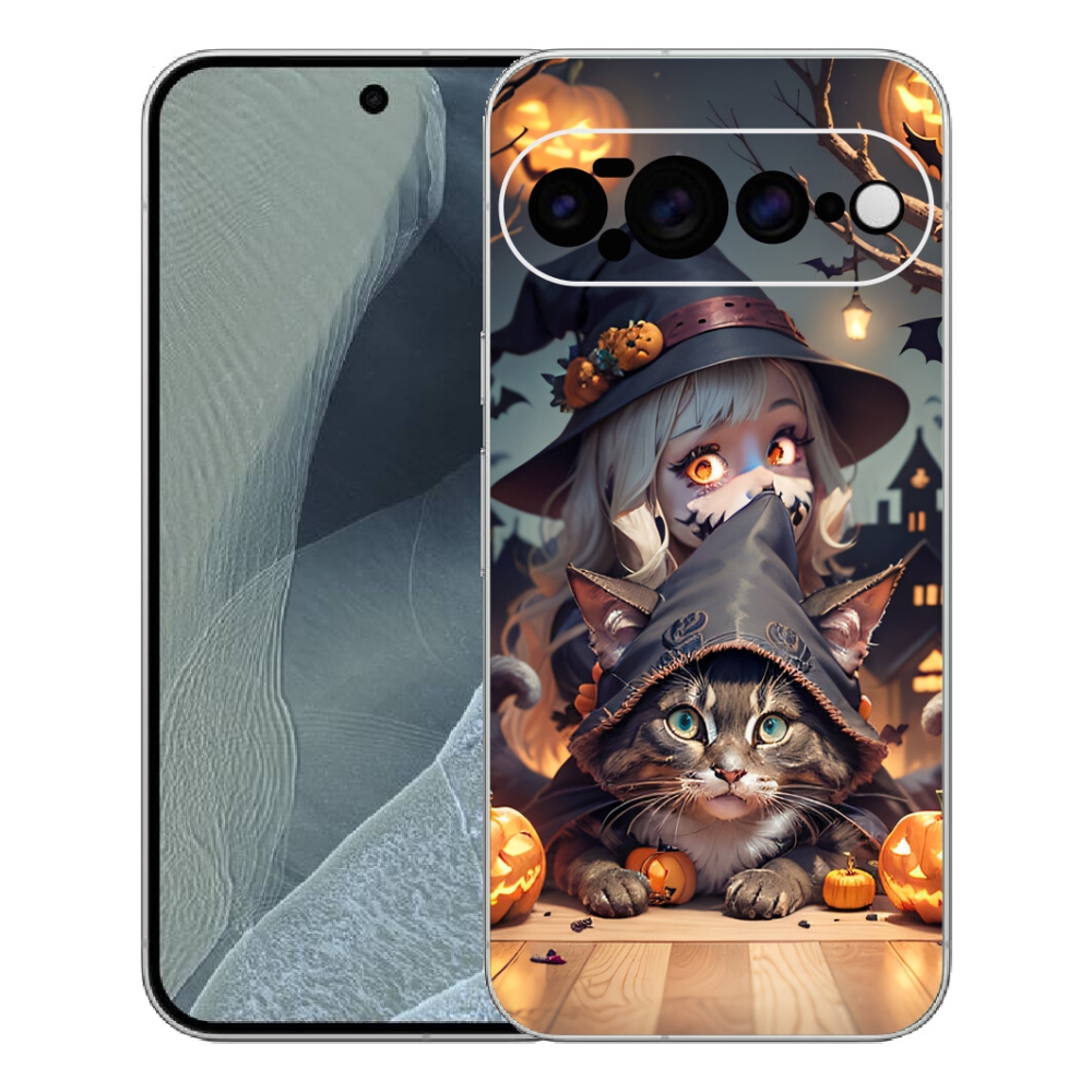 mmCase géltok a Google Pixel 11 Pro XL-hez – boszorkány macskával