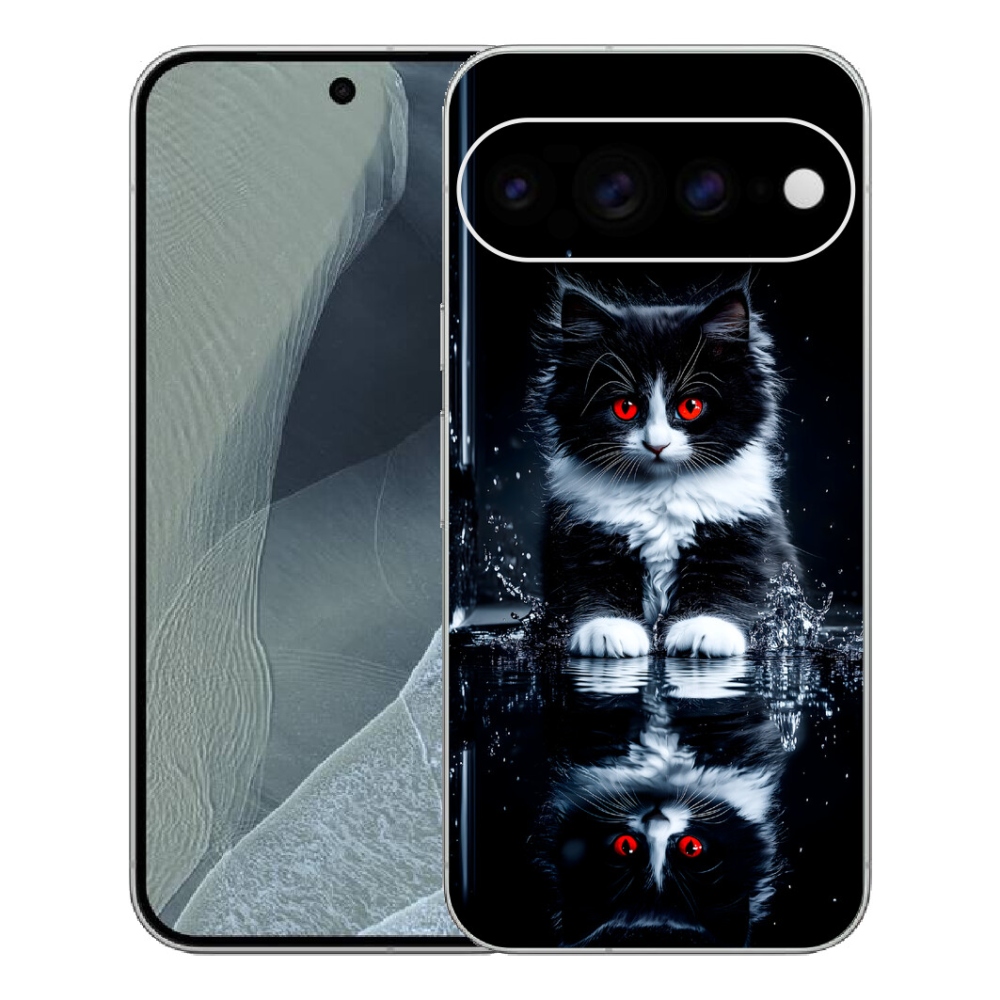 mmCase gél tok a Google Pixel 11 Pro XL-hez – fekete-fehér cica