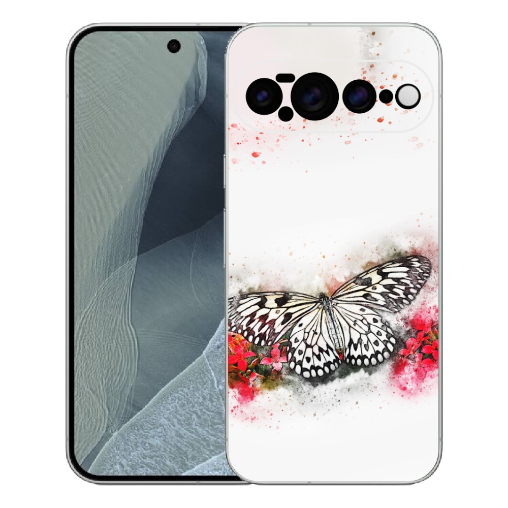 mmCase gél tok a Google Pixel 11 Pro XL-hez – fekete-fehér pillangó