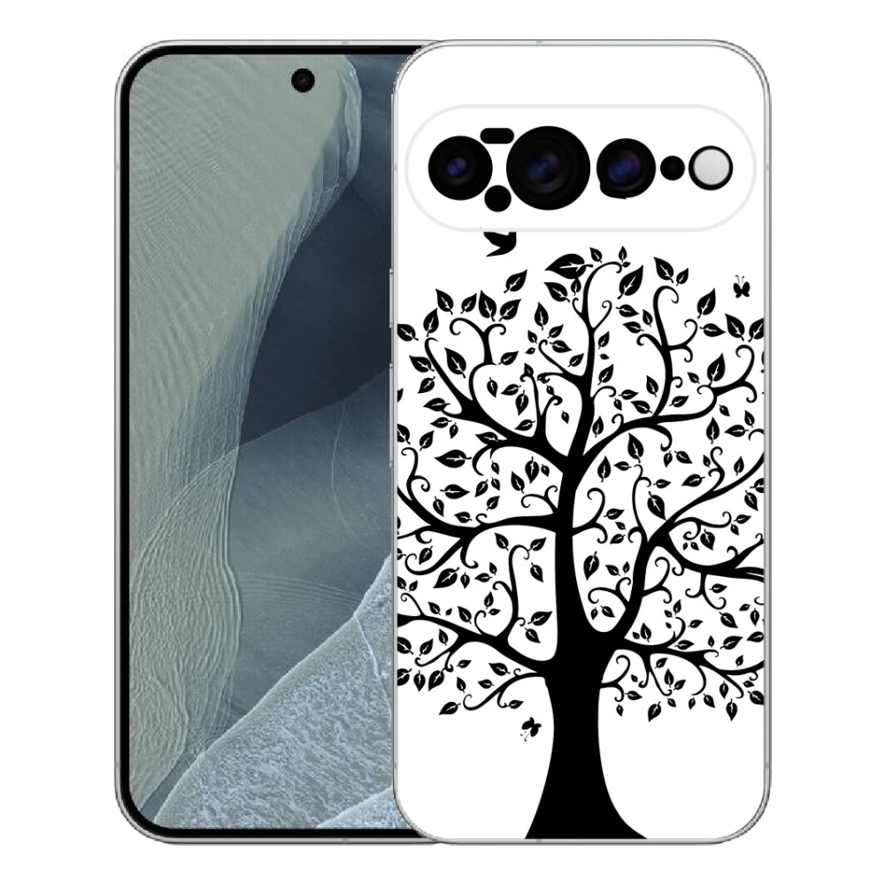 mmCase gél tok a Google Pixel 11 Pro XL-hez – fekete-fehér fa