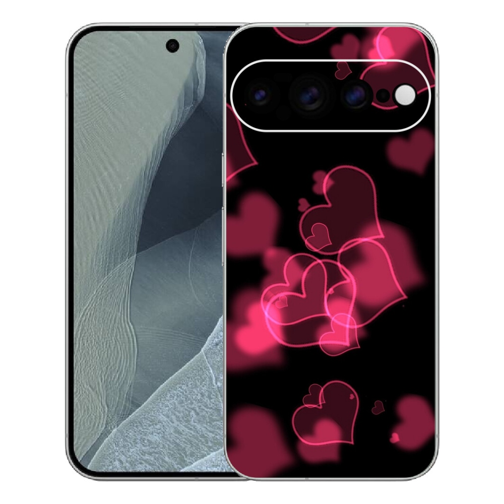 mmCase gél tok a Google Pixel 11 Pro XL-hez – piros szívecskék