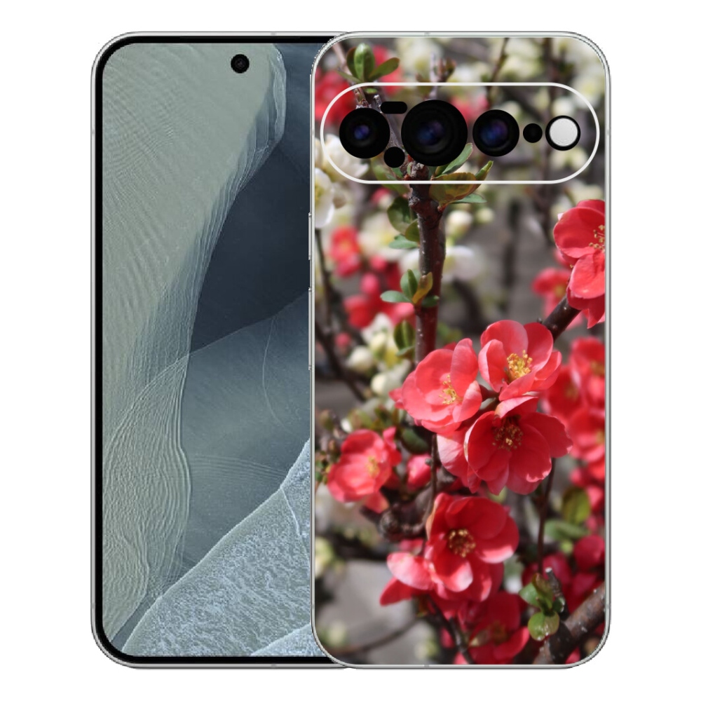 mmCase gél tok a Google Pixel 11 Pro XL-hez – piros virágok