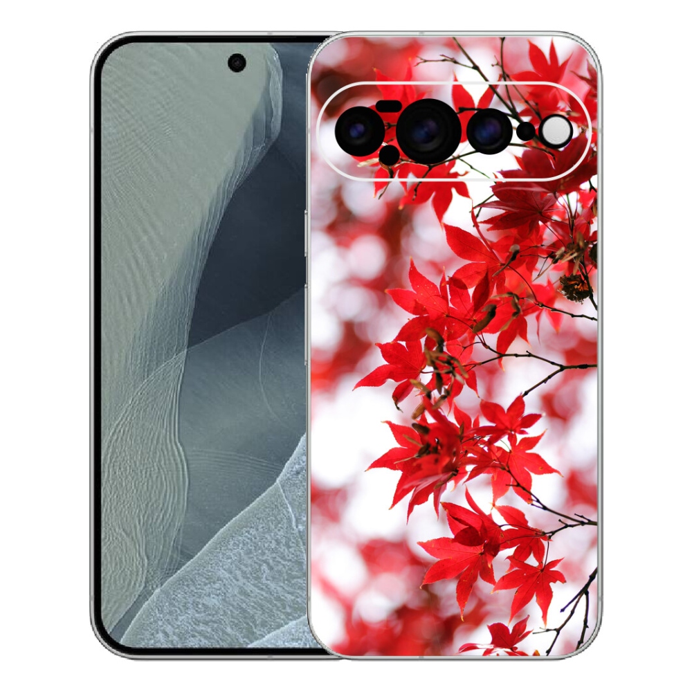 mmCase gél tok a Google Pixel 11 Pro XL-hez – vörös levelek