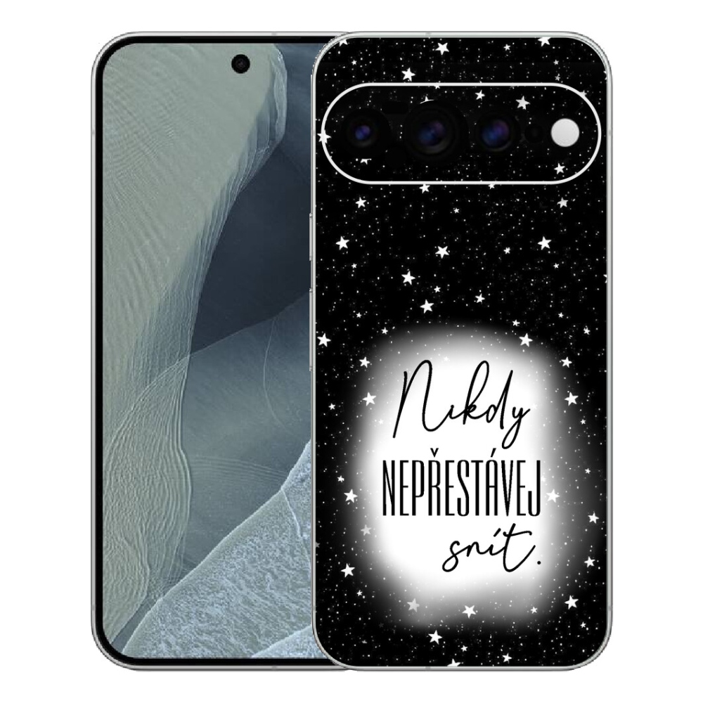 mmCase gél tok a Google Pixel 11 Pro XL-hez – idézet 1, fekete-fehér háttérrel