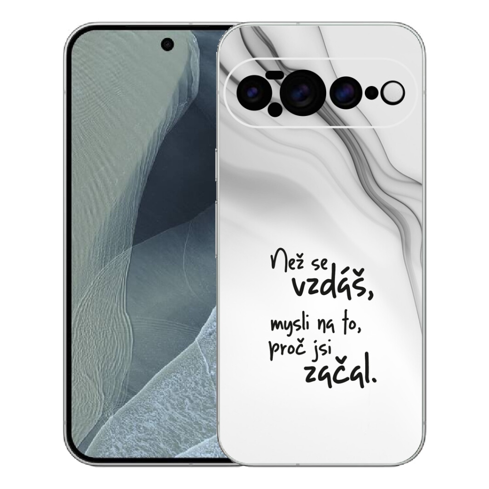 mmCase gél tok a Google Pixel 11 Pro XL-hez – idézet 2, fehér háttérrel