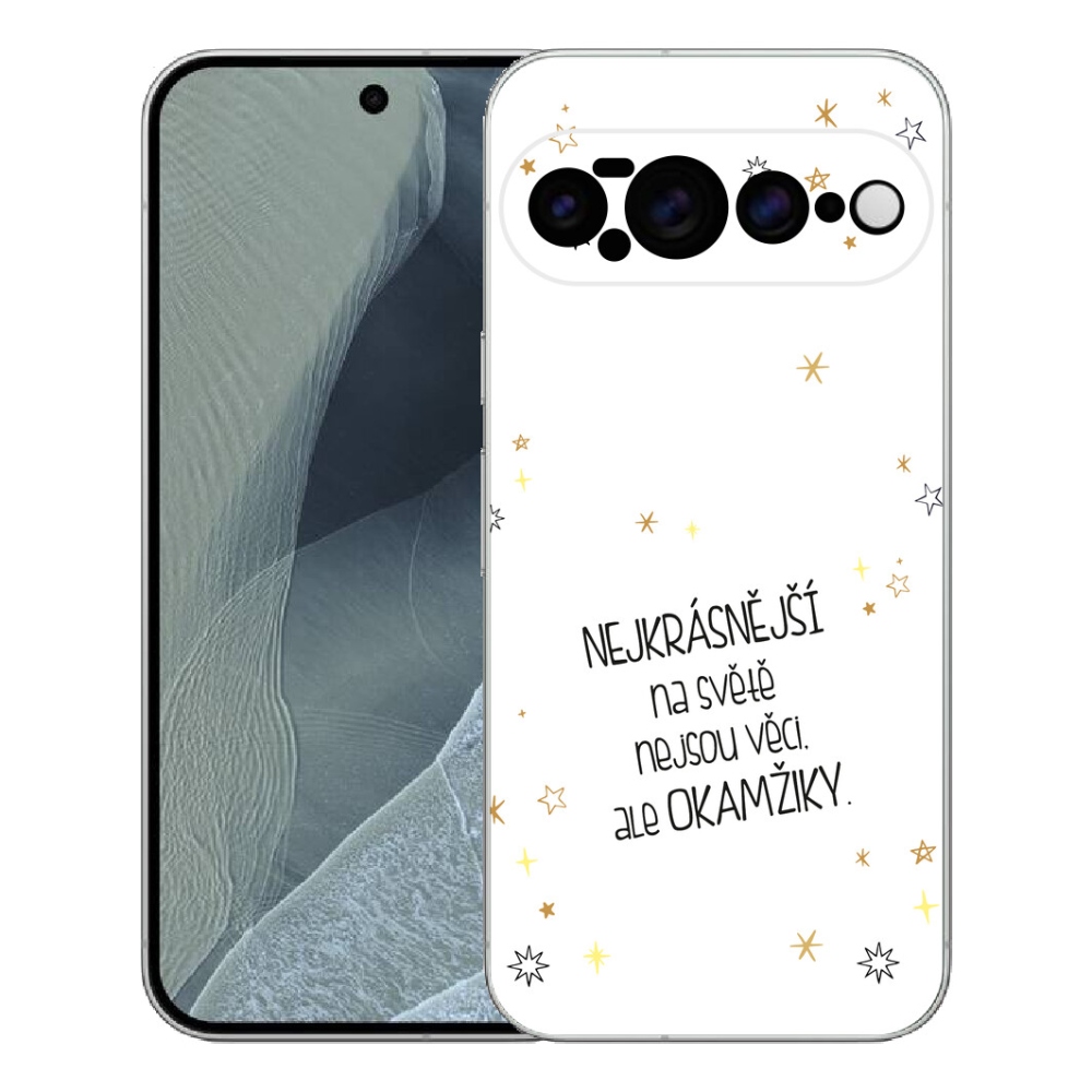 mmCase gél tok a Google Pixel 11 Pro XL-hez – idézet 4, fehér háttérrel