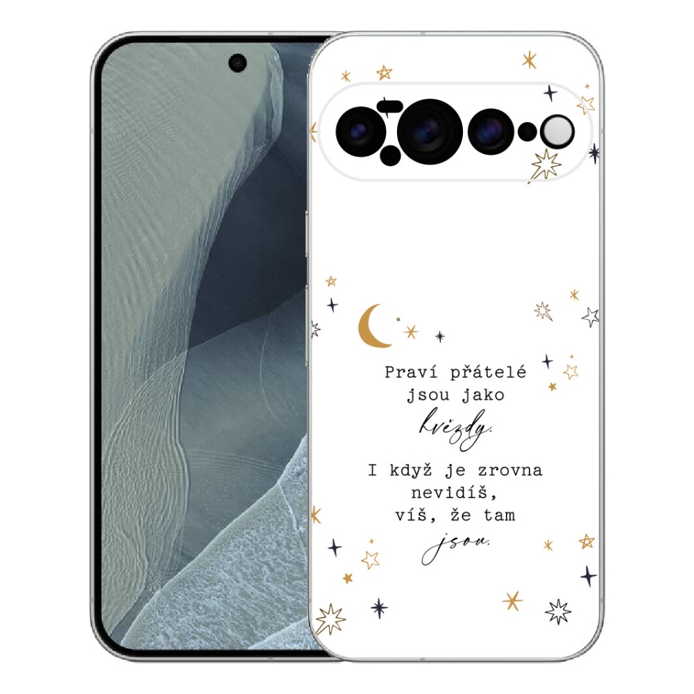 mmCase gél tok a Google Pixel 11 Pro XL-hez – idézet 6, fehér háttérrel