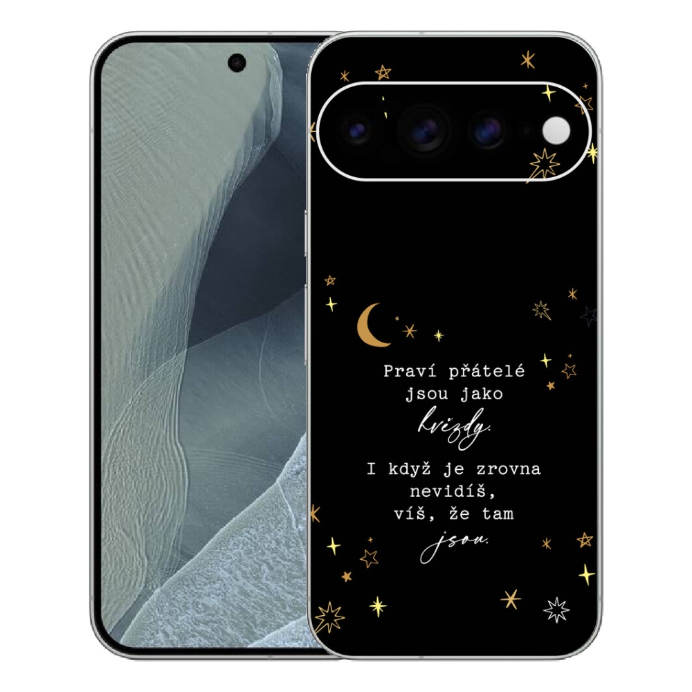 mmCase gél tok a Google Pixel 11 Pro XL-hez – idézet 6, fekete háttérrel