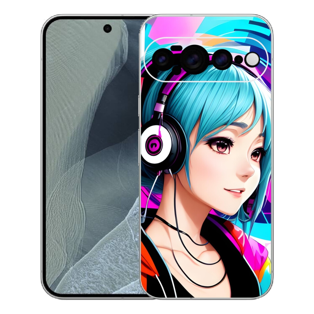 mmCase gél tok a Google Pixel 11 Pro XL-hez – lány fülhallgatóval