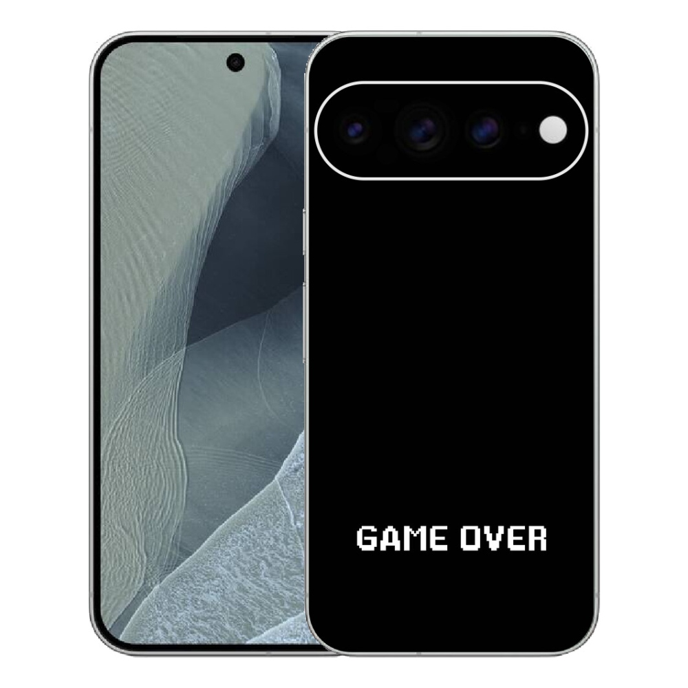 mmCase gél tok a Google Pixel 11 Pro XL-hez – „game over” fekete háttérrel