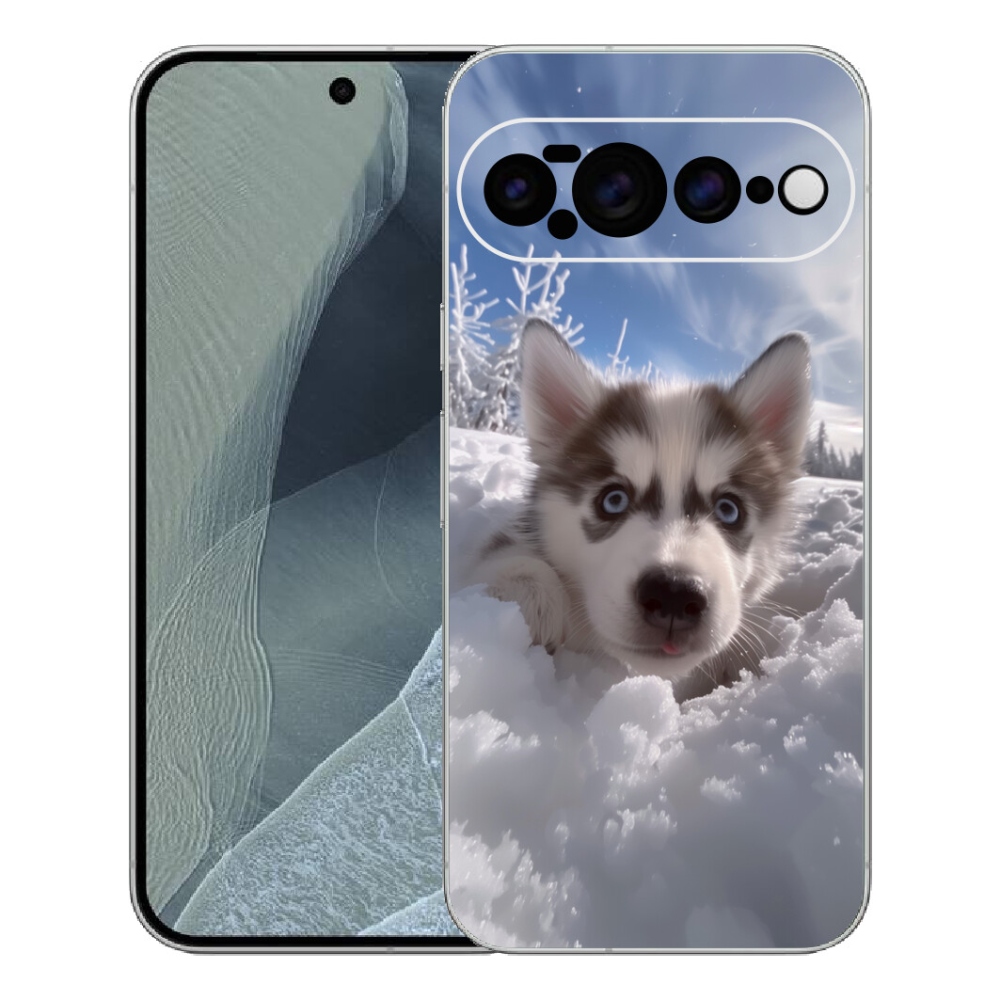 mmCase gél tok a Google Pixel 11 Pro XL-hez – husky a hóban