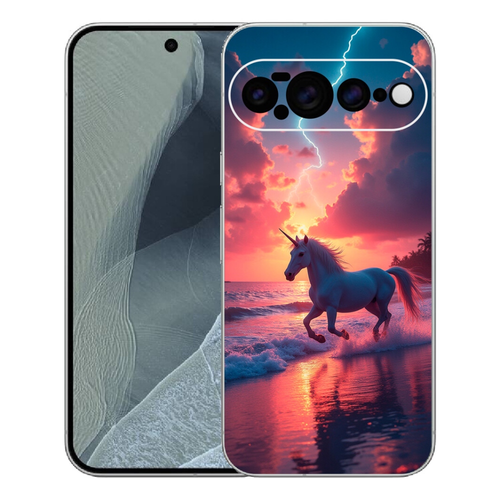 mmCase gél tok a Google Pixel 11 Pro XL-hez – egyszarvú a tengerparton