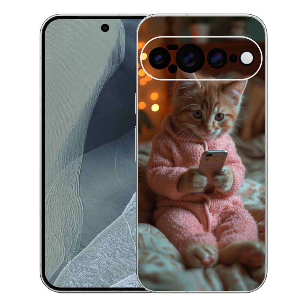 mmCase gél tok a Google Pixel 11 Pro XL-hez – cica mobiltelefonnal