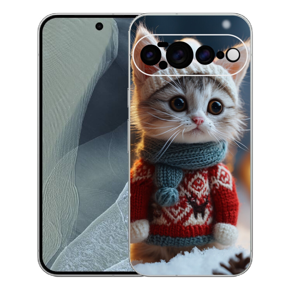 mmCase gél tok a Google Pixel 11 Pro XL-hez – pulóveres cica