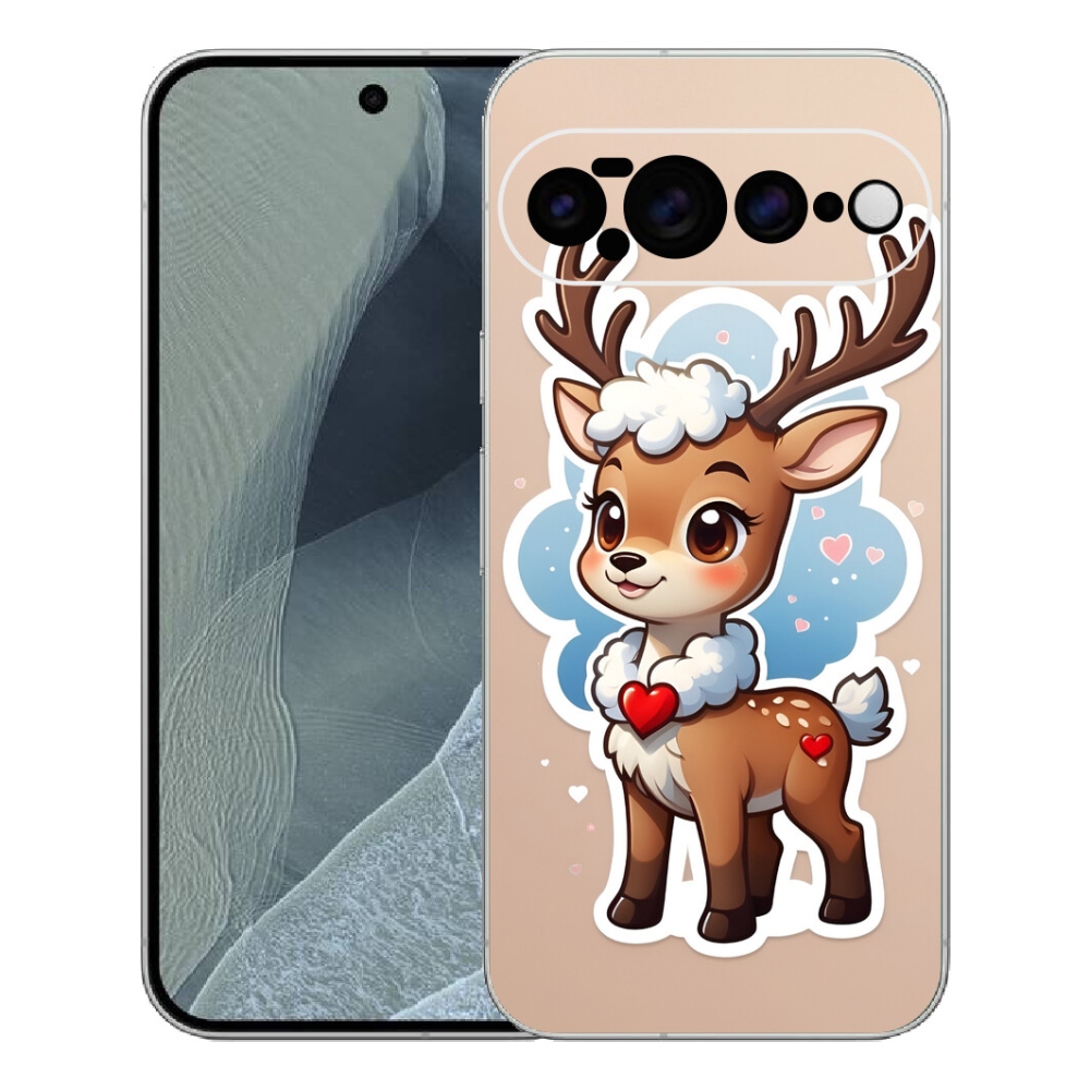 mmCase gél tok a Google Pixel 11 Pro XL-hez – rajzolt rénszarvas