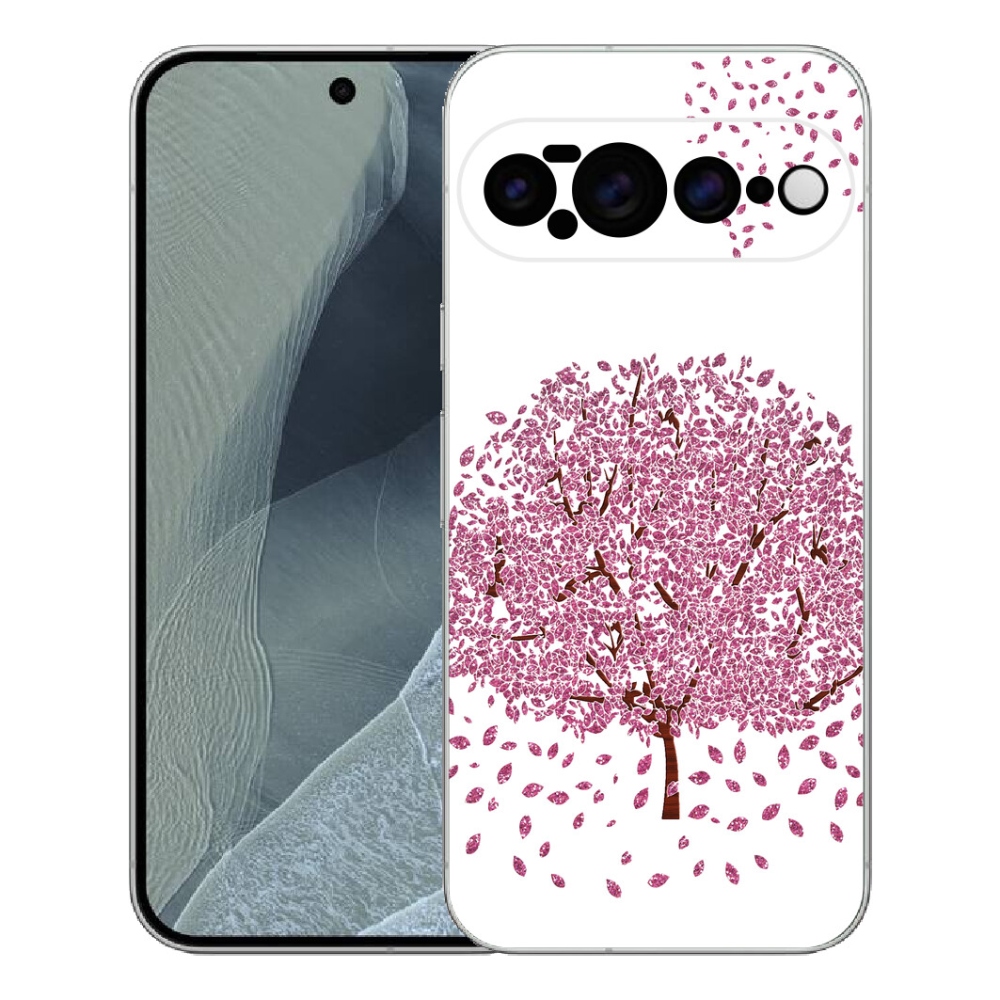 mmCase gél tok a Google Pixel 11 Pro XL-hez – rajzolt fa levelekkel