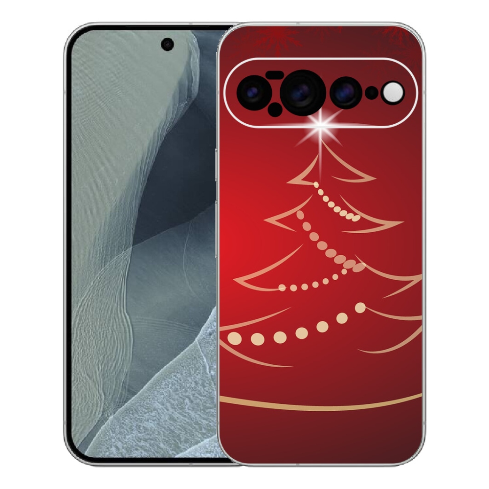 mmCase gél tok a Google Pixel 11 Pro XL-hez – rajzolt karácsonyfa