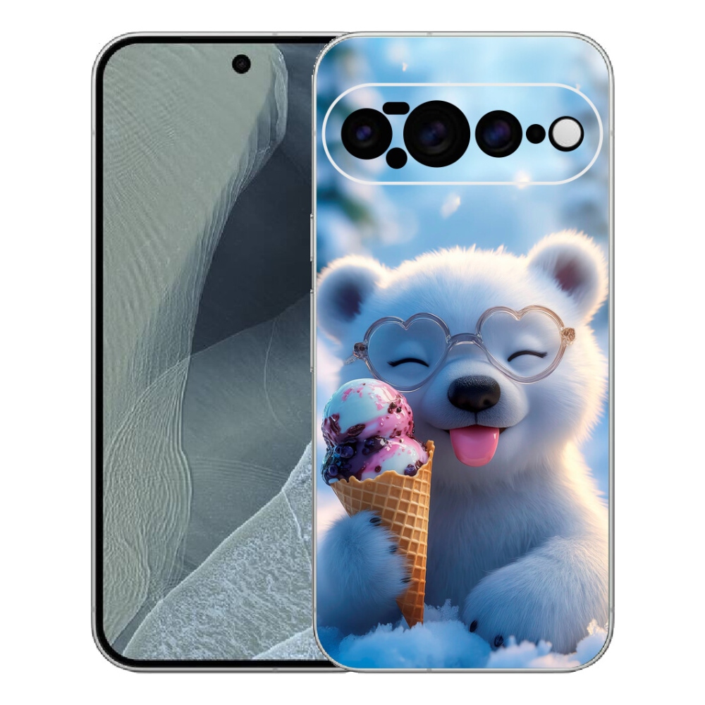 mmCase gél tok a Google Pixel 11 Pro XL-hez – mackó fagylalttal
