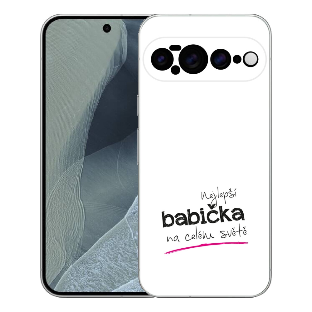 mmCase gél tok a Google Pixel 11 Pro XL-hez – a legjobb nagymama 4 fehér háttérrel