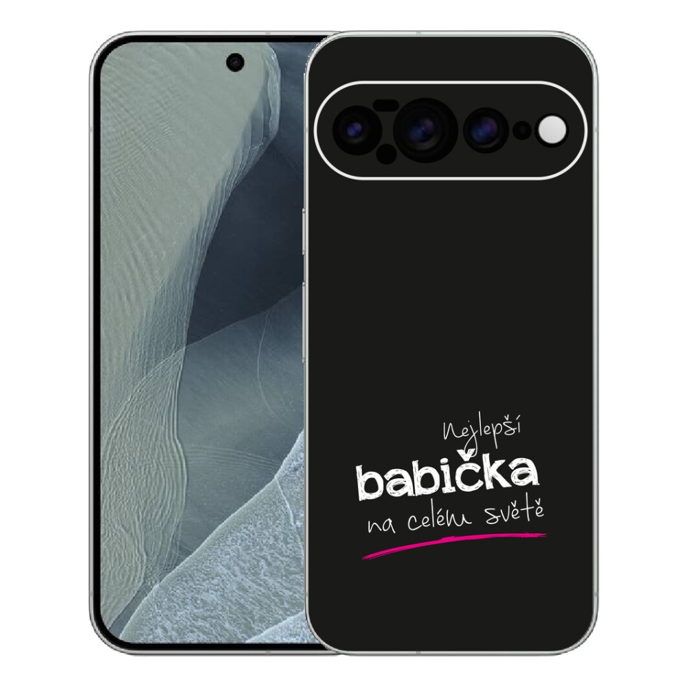 mmCase gél tok a Google Pixel 11 Pro XL-hez – a legjobb nagymama 4, fekete háttérrel