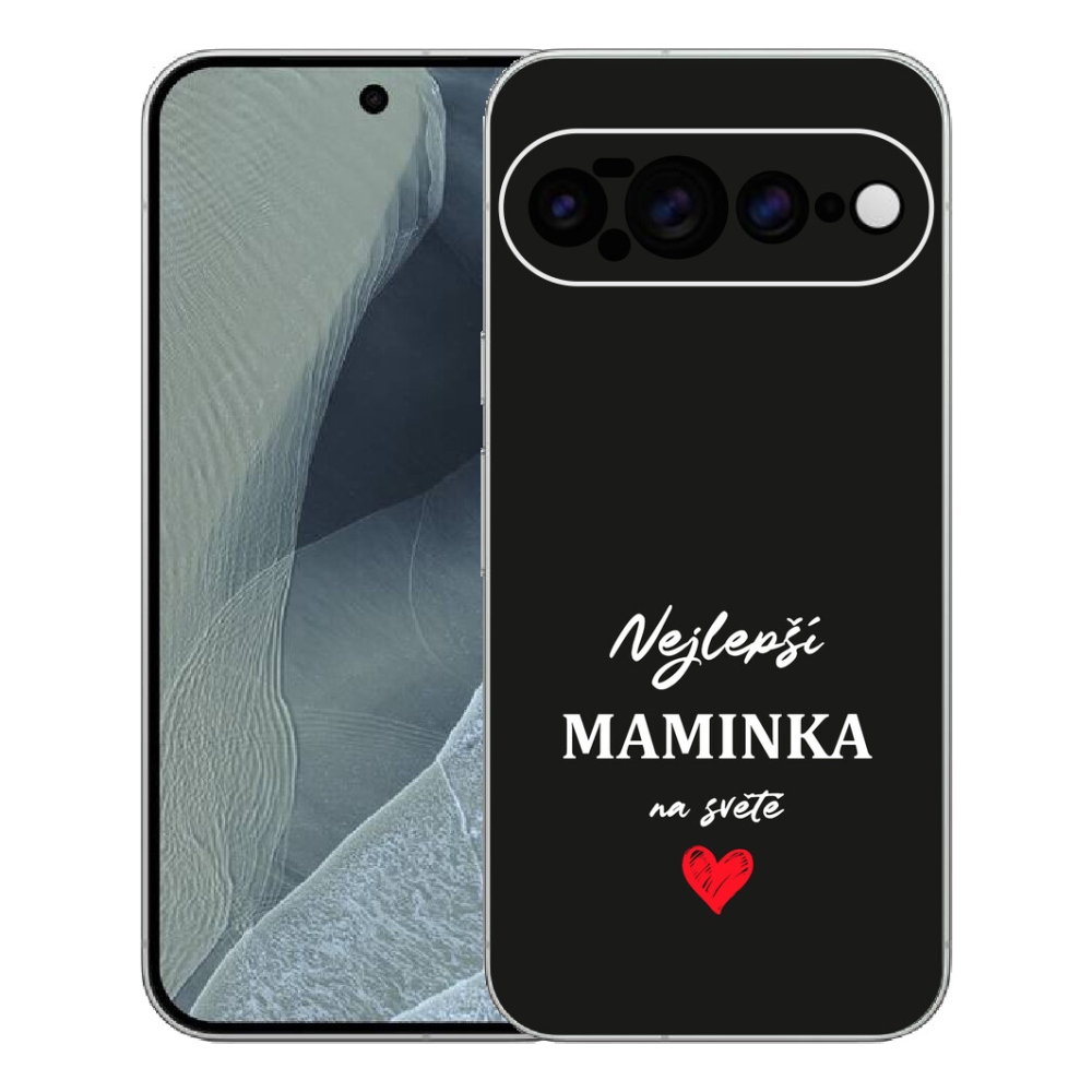 mmCase gél tok a Google Pixel 11 Pro XL-hez – „A legjobb anyuka 1” fekete háttérrel