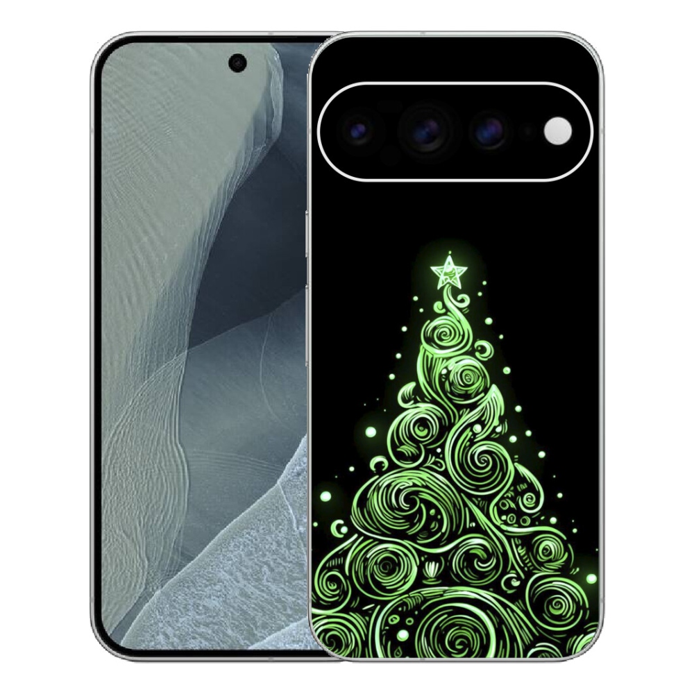 mmCase gél tok a Google Pixel 11 Pro XL-hez – neon karácsonyfa 3