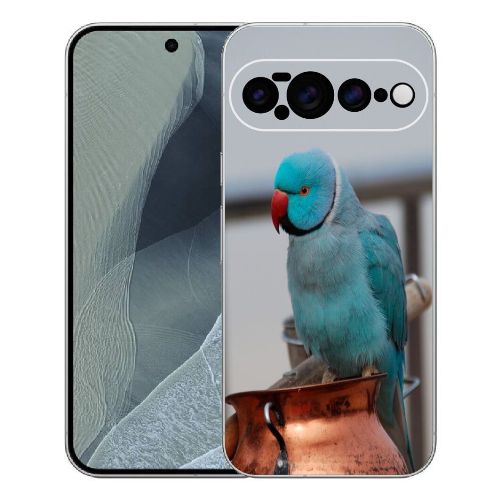 mmCase gél tok a Google Pixel 11 Pro XL-hez – kék alexandri papagáj