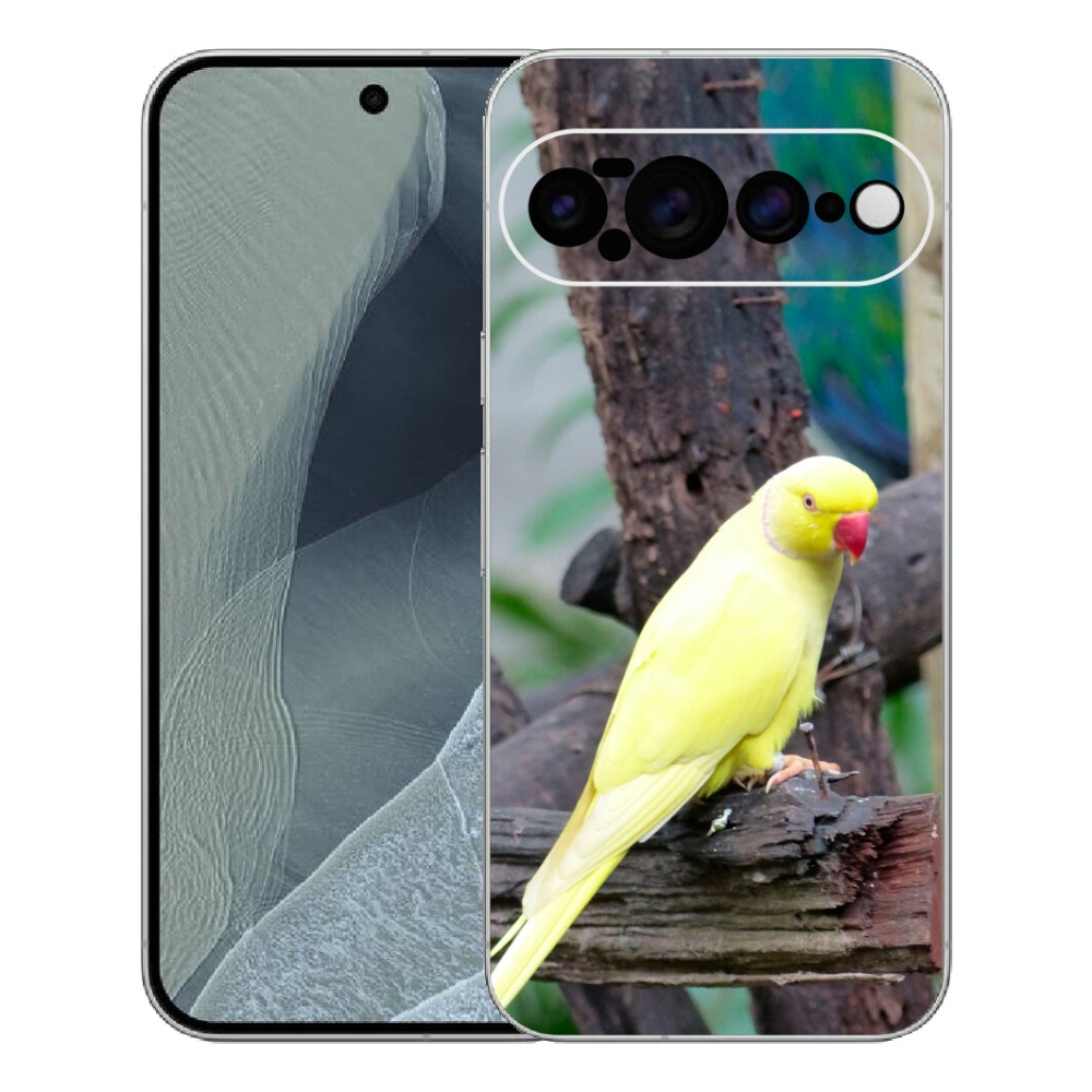 mmCase gél tok a Google Pixel 11 Pro XL-hez – sárga alexandri papagáj