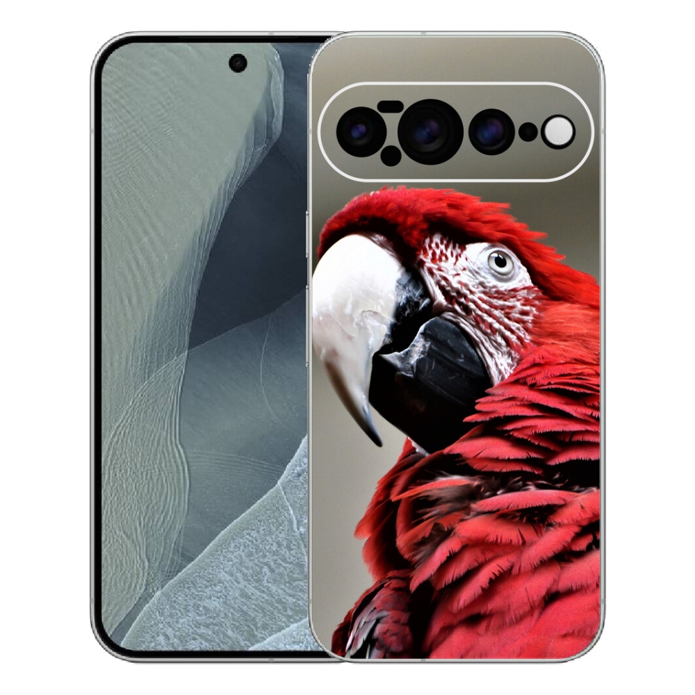mmCase gél tok a Google Pixel 11 Pro XL-hez – vörös ara papagáj