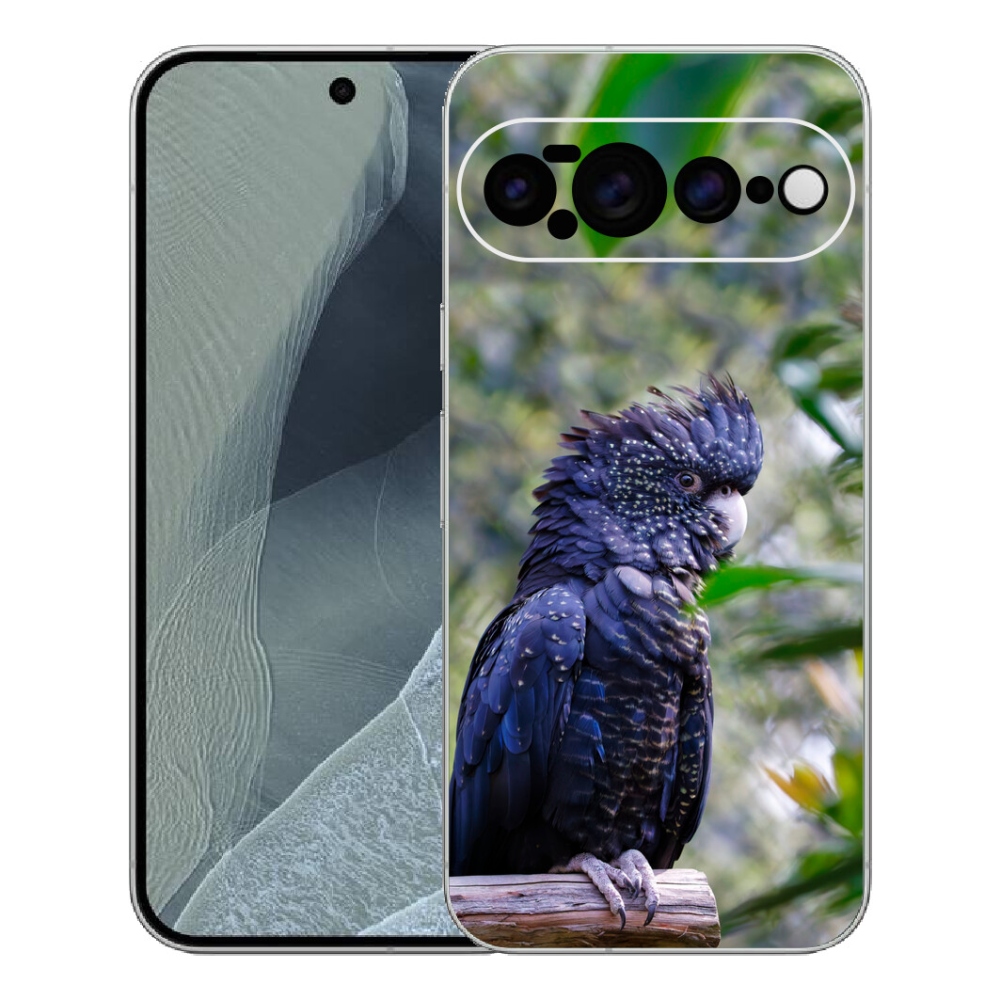 mmCase gél tok a Google Pixel 11 Pro XL-hez – fekete kakadu papagáj
