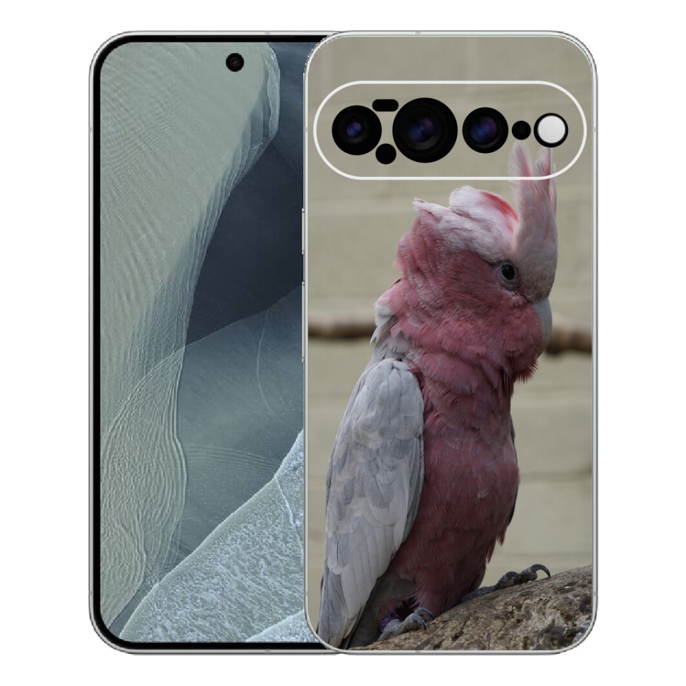 mmCase gél tok a Google Pixel 11 Pro XL-hez – rózsaszín kakadu papagáj