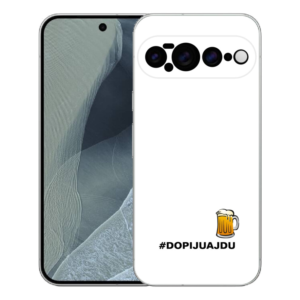 mmCase gél tok a Google Pixel 11 Pro XL-hez – sörös motívum, 1 db, fehér háttérrel