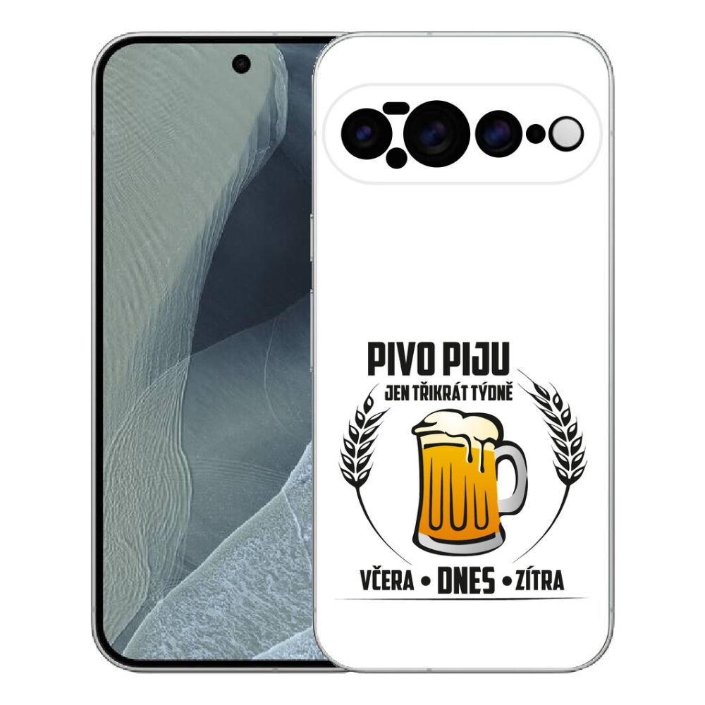 mmCase gél tok a Google Pixel 11 Pro XL-hez – sörös motívum, fehér háttér