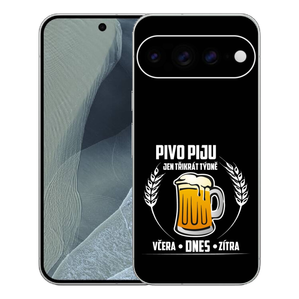 mmCase gél tok a Google Pixel 11 Pro XL-hez – sörös motívum, fekete háttér