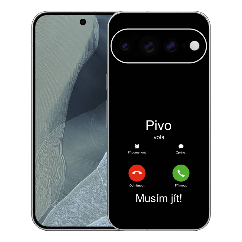 mmCase gél tok a Google Pixel 11 Pro XL-hez – „A sör hív” fekete háttérrel
