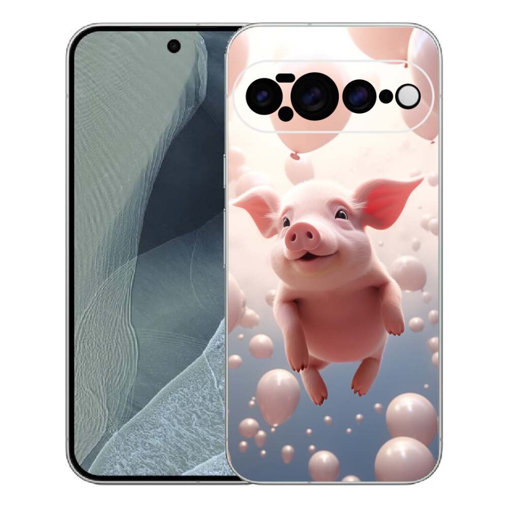 mmCase gél tok a Google Pixel 11 Pro XL-hez – malac léggömbökkel