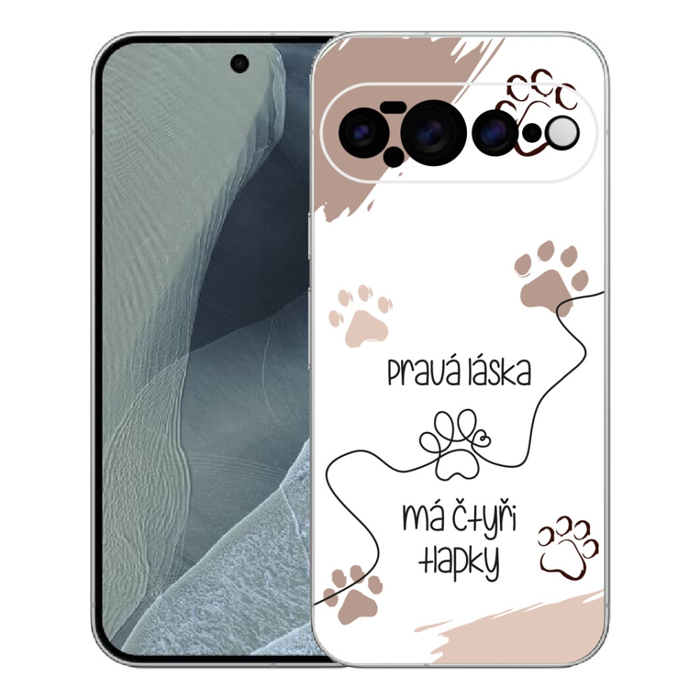 mmCase gél tok a Google Pixel 11 Pro XL-hez – kutyás motívum, 1 db, fehér háttérrel
