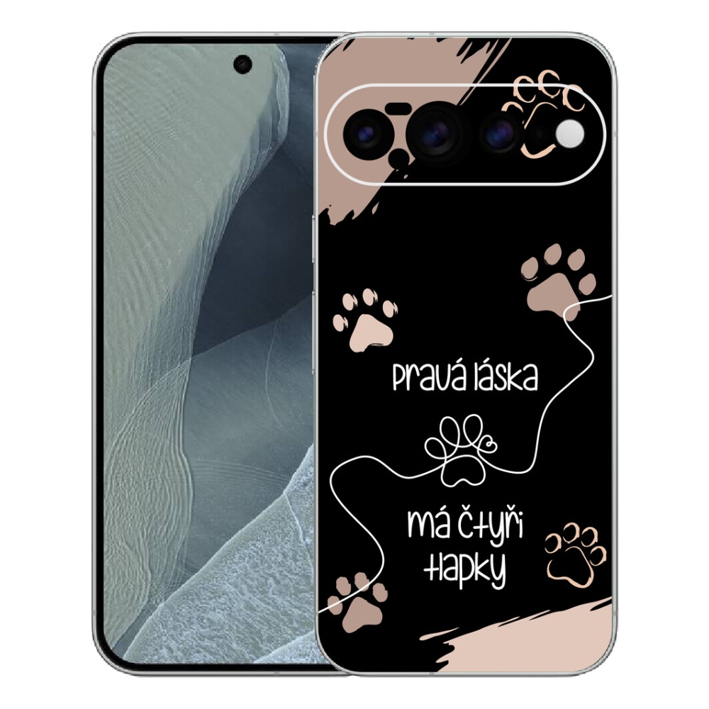 mmCase gél tok a Google Pixel 11 Pro XL-hez – kutyás motívum 1, fekete háttér