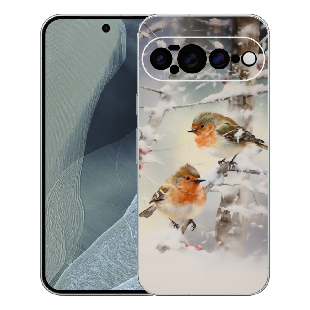 mmCase gél tok a Google Pixel 11 Pro XL-hez – madarak télen