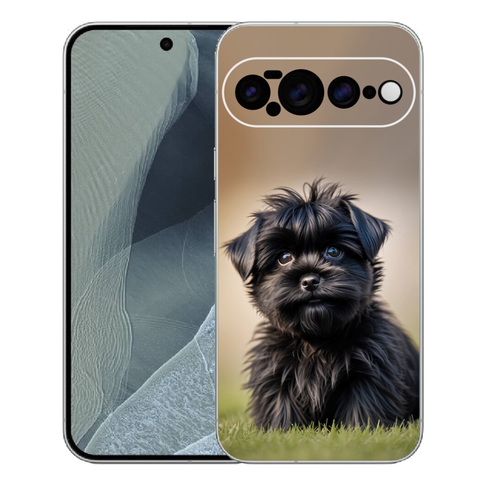 mmCase gél tok a Google Pixel 11 Pro XL-hez – aranyos fekete kutyus