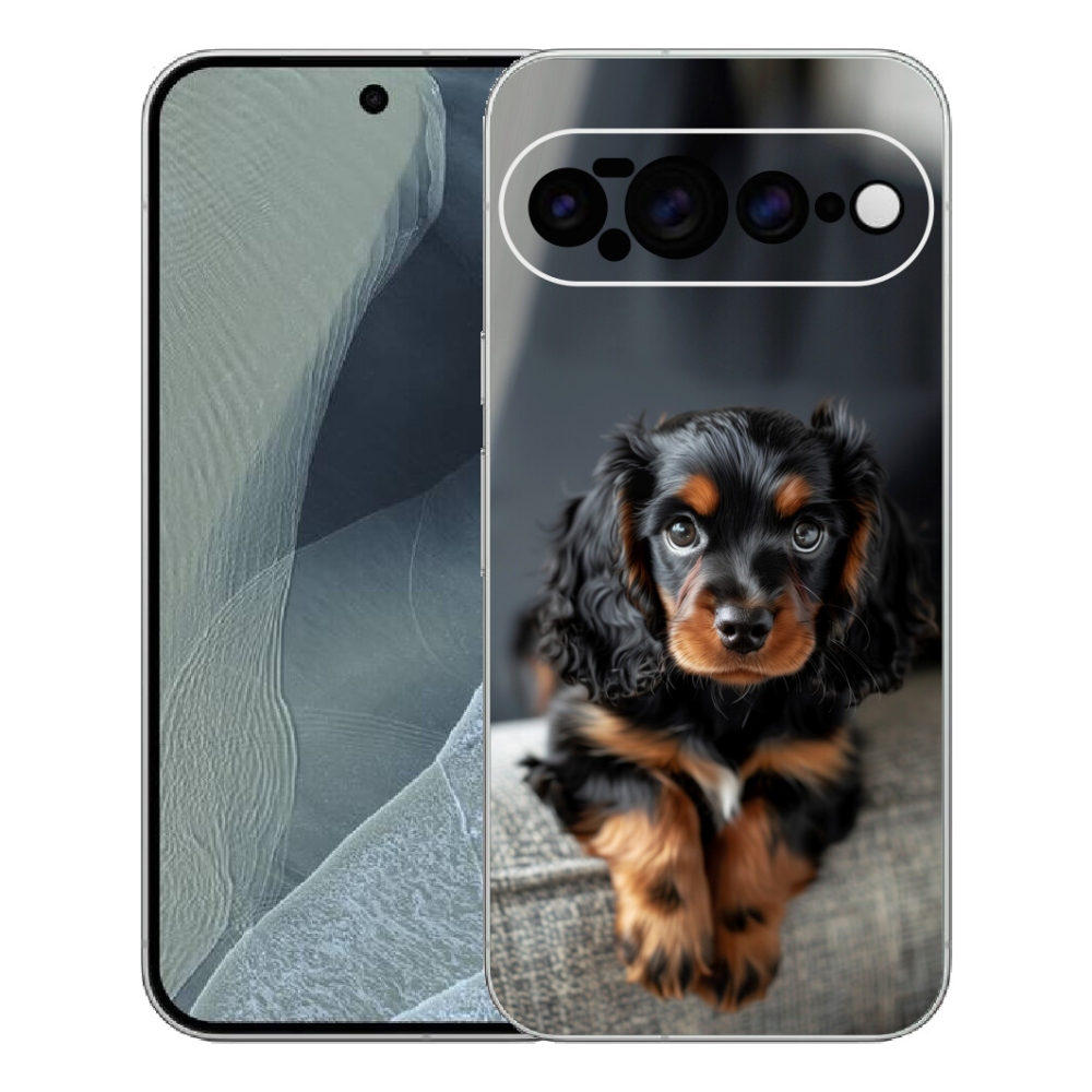 mmCase gél tok a Google Pixel 11 Pro XL-hez – aranyos, hosszúszőrű tacskó