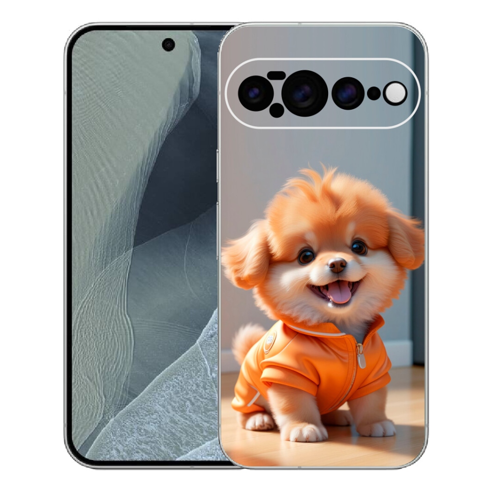 mmCase gél tok a Google Pixel 11 Pro XL-hez – aranyos pomerániai pulóverben
