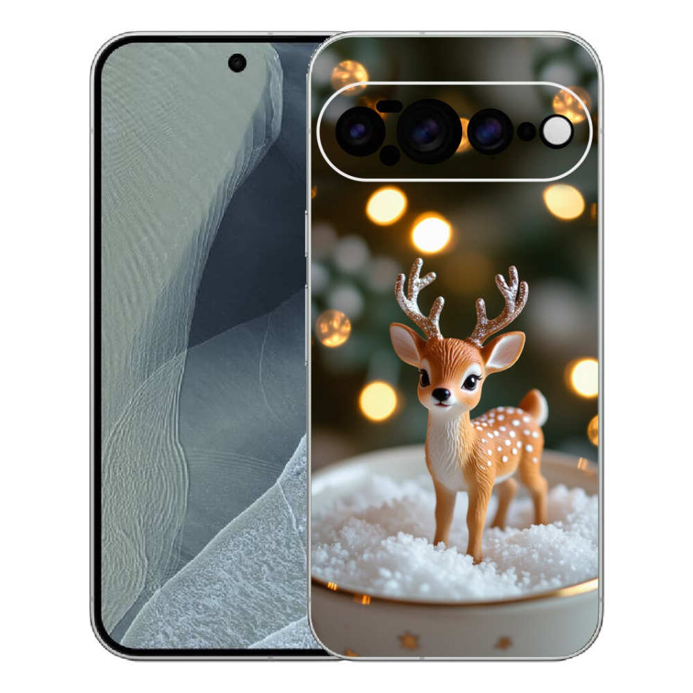 mmCase gél tok a Google Pixel 11 Pro XL-hez – aranyos karácsonyi szarvas