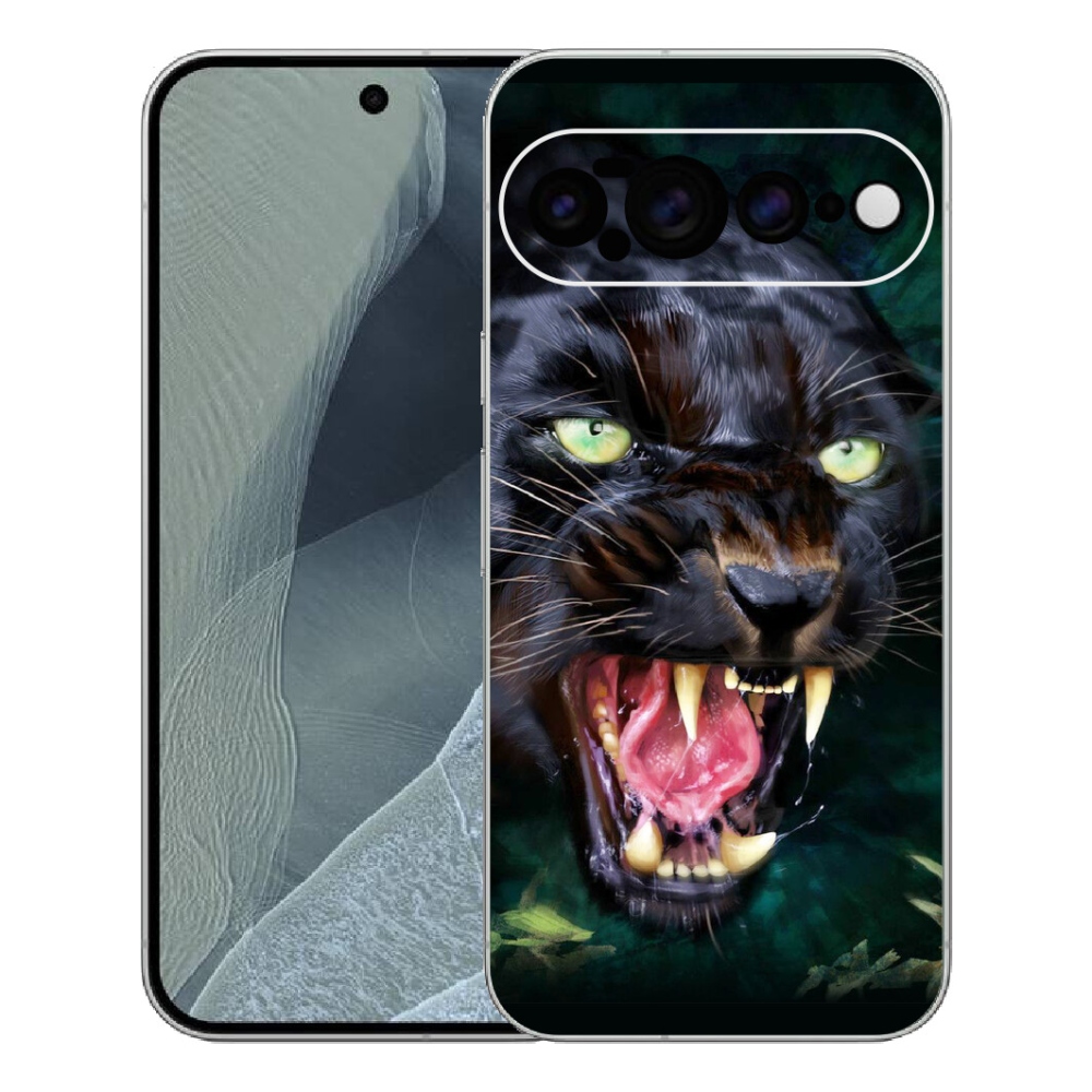 mmCase gél tok a Google Pixel 11 Pro XL-hez – dühös fekete párduc